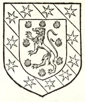 An illustration from Catalogve des tresillvstres dvcz et connestables de France : depuis le roy Clotaire premier du nom, iusques à trespuissant, tresmagnanime & tresuictorieux roy de France, Henry deuxieme (1555)
