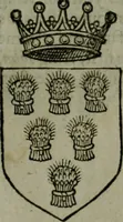 An illustration from A catalogve and succession of the kings, princes, dukes, marquesses, earles, and viscounts of this realme of England, since the Norman conquest, to this present yeere 1622. Together with their armes, wiues, and children; the times of their deaths and burials, with many of their memorable actions (1622)