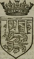 An illustration from A catalogve and succession of the kings, princes, dukes, marquesses, earles, and viscounts of this realme of England, since the Norman conquest, to this present yeere 1622. Together with their armes, wiues, and children; the times of their deaths and burials, with many of their memorable actions (1622)