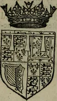 An illustration from A catalogve and succession of the kings, princes, dukes, marquesses, earles, and viscounts of this realme of England, since the Norman conquest, to this present yeere 1622. Together with their armes, wiues, and children; the times of their deaths and burials, with many of their memorable actions (1622)