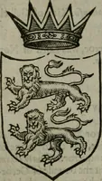 An illustration from A catalogve and succession of the kings, princes, dukes, marquesses, earles, and viscounts of this realme of England, since the Norman conquest, to this present yeere 1622. Together with their armes, wiues, and children; the times of their deaths and burials, with many of their memorable actions (1622)