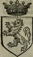 An illustration from A catalogve and succession of the kings, princes, dukes, marquesses, earles, and viscounts of this realme of England, since the Norman conquest, to this present yeere 1622. Together with their armes, wiues, and children; the times of their deaths and burials, with many of their memorable actions (1622)