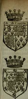 An illustration from A catalogve and succession of the kings, princes, dukes, marquesses, earles, and viscounts of this realme of England, since the Norman conquest, to this present yeere 1622. Together with their armes, wiues, and children; the times of their deaths and burials, with many of their memorable actions (1622)
