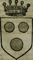 An illustration from A catalogve and succession of the kings, princes, dukes, marquesses, earles, and viscounts of this realme of England, since the Norman conquest, to this present yeere 1622. Together with their armes, wiues, and children; the times of their deaths and burials, with many of their memorable actions (1622)