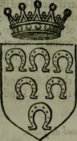 An illustration from A catalogve and succession of the kings, princes, dukes, marquesses, earles, and viscounts of this realme of England, since the Norman conquest, to this present yeere 1622. Together with their armes, wiues, and children; the times of their deaths and burials, with many of their memorable actions (1622)