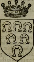 An illustration from A catalogve and succession of the kings, princes, dukes, marquesses, earles, and viscounts of this realme of England, since the Norman conquest, to this present yeere 1622. Together with their armes, wiues, and children; the times of their deaths and burials, with many of their memorable actions (1622)