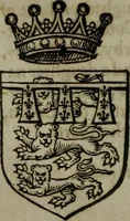 An illustration from A catalogve and succession of the kings, princes, dukes, marquesses, earles, and viscounts of this realme of England, since the Norman conquest, to this present yeere 1622. Together with their armes, wiues, and children; the times of their deaths and burials, with many of their memorable actions (1622)