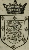 An illustration from A catalogve and succession of the kings, princes, dukes, marquesses, earles, and viscounts of this realme of England, since the Norman conquest, to this present yeere 1622. Together with their armes, wiues, and children; the times of their deaths and burials, with many of their memorable actions (1622)