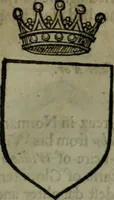 An illustration from A catalogve and succession of the kings, princes, dukes, marquesses, earles, and viscounts of this realme of England, since the Norman conquest, to this present yeere 1622. Together with their armes, wiues, and children; the times of their deaths and burials, with many of their memorable actions (1622)