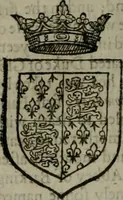 An illustration from A catalogve and succession of the kings, princes, dukes, marquesses, earles, and viscounts of this realme of England, since the Norman conquest, to this present yeere 1622. Together with their armes, wiues, and children; the times of their deaths and burials, with many of their memorable actions (1622)