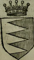 An illustration from A catalogve and succession of the kings, princes, dukes, marquesses, earles, and viscounts of this realme of England, since the Norman conquest, to this present yeere 1622. Together with their armes, wiues, and children; the times of their deaths and burials, with many of their memorable actions (1622)