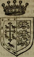 An illustration from A catalogve and succession of the kings, princes, dukes, marquesses, earles, and viscounts of this realme of England, since the Norman conquest, to this present yeere 1622. Together with their armes, wiues, and children; the times of their deaths and burials, with many of their memorable actions (1622)