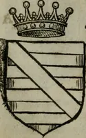 An illustration from A catalogve and succession of the kings, princes, dukes, marquesses, earles, and viscounts of this realme of England, since the Norman conquest, to this present yeere 1622. Together with their armes, wiues, and children; the times of their deaths and burials, with many of their memorable actions (1622)