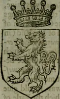 An illustration from A catalogve and succession of the kings, princes, dukes, marquesses, earles, and viscounts of this realme of England, since the Norman conquest, to this present yeere 1622. Together with their armes, wiues, and children; the times of their deaths and burials, with many of their memorable actions (1622)