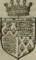 An illustration from A catalogve and succession of the kings, princes, dukes, marquesses, earles, and viscounts of this realme of England, since the Norman conquest, to this present yeere 1622. Together with their armes, wiues, and children; the times of their deaths and burials, with many of their memorable actions (1622)