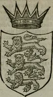 An illustration from A catalogve and succession of the kings, princes, dukes, marquesses, earles, and viscounts of this realme of England, since the Norman conquest, to this present yeere 1622. Together with their armes, wiues, and children; the times of their deaths and burials, with many of their memorable actions (1622)
