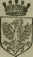 An illustration from A catalogve and succession of the kings, princes, dukes, marquesses, earles, and viscounts of this realme of England, since the Norman conquest, to this present yeere 1622. Together with their armes, wiues, and children; the times of their deaths and burials, with many of their memorable actions (1622)