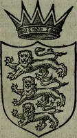 An illustration from A catalogve and succession of the kings, princes, dukes, marquesses, earles, and viscounts of this realme of England, since the Norman conquest, to this present yeere 1622. Together with their armes, wiues, and children; the times of their deaths and burials, with many of their memorable actions (1622)