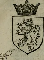 An illustration from A catalogve and succession of the kings, princes, dukes, marquesses, earles, and viscounts of this realme of England, since the Norman conquest, to this present yeere 1622. Together with their armes, wiues, and children; the times of their deaths and burials, with many of their memorable actions (1622)