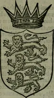 An illustration from A catalogve and succession of the kings, princes, dukes, marquesses, earles, and viscounts of this realme of England, since the Norman conquest, to this present yeere 1622. Together with their armes, wiues, and children; the times of their deaths and burials, with many of their memorable actions (1622)