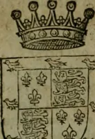 An illustration from A catalogve and succession of the kings, princes, dukes, marquesses, earles, and viscounts of this realme of England, since the Norman conquest, to this present yeere 1622. Together with their armes, wiues, and children; the times of their deaths and burials, with many of their memorable actions (1622)