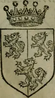 An illustration from A catalogve and succession of the kings, princes, dukes, marquesses, earles, and viscounts of this realme of England, since the Norman conquest, to this present yeere 1622. Together with their armes, wiues, and children; the times of their deaths and burials, with many of their memorable actions (1622)