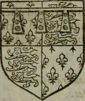 An illustration from A catalogve and succession of the kings, princes, dukes, marquesses, earles, and viscounts of this realme of England, since the Norman conquest, to this present yeere 1622. Together with their armes, wiues, and children; the times of their deaths and burials, with many of their memorable actions (1622)