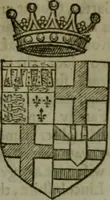 An illustration from A catalogve and succession of the kings, princes, dukes, marquesses, earles, and viscounts of this realme of England, since the Norman conquest, to this present yeere 1622. Together with their armes, wiues, and children; the times of their deaths and burials, with many of their memorable actions (1622)
