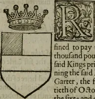 Picture 391 of 547 from A catalogve and succession of the kings, princes, dukes, marquesses, earles, and viscounts of this realme of England, since the Norman conquest, to this present yeere 1622. Together with their armes, wiues, and children; the times of their deaths and burials, with many of their memorable actions (1622), leaf 295