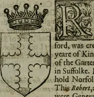 Picture 412 of 547 from A catalogve and succession of the kings, princes, dukes, marquesses, earles, and viscounts of this realme of England, since the Norman conquest, to this present yeere 1622. Together with their armes, wiues, and children; the times of their deaths and burials, with many of their memorable actions (1622), leaf 313