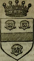 An illustration from A catalogve and succession of the kings, princes, dukes, marquesses, earles, and viscounts of this realme of England, since the Norman conquest, to this present yeere 1622. Together with their armes, wiues, and children; the times of their deaths and burials, with many of their memorable actions (1622)
