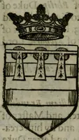 An illustration from A catalogve and succession of the kings, princes, dukes, marquesses, earles, and viscounts of this realme of England, since the Norman conquest, to this present yeere 1622. Together with their armes, wiues, and children; the times of their deaths and burials, with many of their memorable actions (1622)