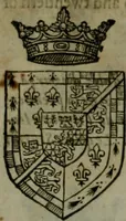 An illustration from A catalogve and succession of the kings, princes, dukes, marquesses, earles, and viscounts of this realme of England, since the Norman conquest, to this present yeere 1622. Together with their armes, wiues, and children; the times of their deaths and burials, with many of their memorable actions (1622)