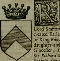 Picture 433 of 547 from A catalogve and succession of the kings, princes, dukes, marquesses, earles, and viscounts of this realme of England, since the Norman conquest, to this present yeere 1622. Together with their armes, wiues, and children; the times of their deaths and burials, with many of their memorable actions (1622), leaf 328