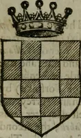 An illustration from A catalogve and succession of the kings, princes, dukes, marquesses, earles, and viscounts of this realme of England, since the Norman conquest, to this present yeere 1622. Together with their armes, wiues, and children; the times of their deaths and burials, with many of their memorable actions (1622)