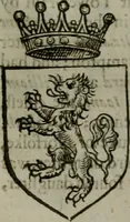 An illustration from A catalogve and succession of the kings, princes, dukes, marquesses, earles, and viscounts of this realme of England, since the Norman conquest, to this present yeere 1622. Together with their armes, wiues, and children; the times of their deaths and burials, with many of their memorable actions (1622)