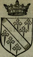 An illustration from A catalogve and succession of the kings, princes, dukes, marquesses, earles, and viscounts of this realme of England, since the Norman conquest, to this present yeere 1622. Together with their armes, wiues, and children; the times of their deaths and burials, with many of their memorable actions (1622)