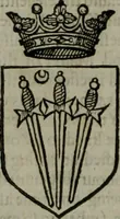 An illustration from A catalogve and succession of the kings, princes, dukes, marquesses, earles, and viscounts of this realme of England, since the Norman conquest, to this present yeere 1622. Together with their armes, wiues, and children; the times of their deaths and burials, with many of their memorable actions (1622)