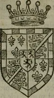 An illustration from A catalogve and succession of the kings, princes, dukes, marquesses, earles, and viscounts of this realme of England, since the Norman conquest, to this present yeere 1622. Together with their armes, wiues, and children; the times of their deaths and burials, with many of their memorable actions (1622)