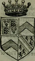 Picture 483 of 547 from A catalogve and succession of the kings, princes, dukes, marquesses, earles, and viscounts of this realme of England, since the Norman conquest, to this present yeere 1622. Together with their armes, wiues, and children; the times of their deaths and burials, with many of their memorable actions (1622), leaf 364