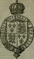 An illustration from A catalogve and succession of the kings, princes, dukes, marquesses, earles, and viscounts of this realme of England, since the Norman conquest, to this present yeere 1622. Together with their armes, wiues, and children; the times of their deaths and burials, with many of their memorable actions (1622)