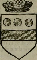 An illustration from A catalogve and succession of the kings, princes, dukes, marquesses, earles, and viscounts of this realme of England, since the Norman conquest, to this present yeere 1622. Together with their armes, wiues, and children; the times of their deaths and burials, with many of their memorable actions (1622)
