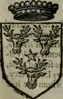 An illustration from A catalogve and succession of the kings, princes, dukes, marquesses, earles, and viscounts of this realme of England, since the Norman conquest, to this present yeere 1622. Together with their armes, wiues, and children; the times of their deaths and burials, with many of their memorable actions (1622)