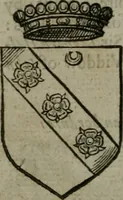 An illustration from A catalogve and succession of the kings, princes, dukes, marquesses, earles, and viscounts of this realme of England, since the Norman conquest, to this present yeere 1622. Together with their armes, wiues, and children; the times of their deaths and burials, with many of their memorable actions (1622)