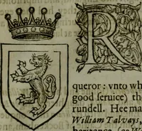 Picture 26 of 547 from A catalogve and succession of the kings, princes, dukes, marquesses, earles, and viscounts of this realme of England, since the Norman conquest, to this present yeere 1622. Together with their armes, wiues, and children; the times of their deaths and burials, with many of their memorable actions (1622), leaf 56