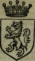 An illustration from A catalogve and succession of the kings, princes, dukes, marquesses, earles, and viscounts of this realme of England, since the Norman conquest, to this present yeere 1622. Together with their armes, wiues, and children; the times of their deaths and burials, with many of their memorable actions (1622)
