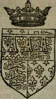 An illustration from A catalogve and succession of the kings, princes, dukes, marquesses, earles, and viscounts of this realme of England, since the Norman conquest, to this present yeere 1622. Together with their armes, wiues, and children; the times of their deaths and burials, with many of their memorable actions (1622)