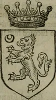 An illustration from A catalogve and succession of the kings, princes, dukes, marquesses, earles, and viscounts of this realme of England, since the Norman conquest, to this present yeere 1622. Together with their armes, wiues, and children; the times of their deaths and burials, with many of their memorable actions (1622)