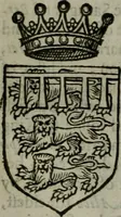 An illustration from A catalogve and succession of the kings, princes, dukes, marquesses, earles, and viscounts of this realme of England, since the Norman conquest, to this present yeere 1622. Together with their armes, wiues, and children; the times of their deaths and burials, with many of their memorable actions (1622)