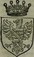 An illustration from A catalogve and succession of the kings, princes, dukes, marquesses, earles, and viscounts of this realme of England, since the Norman conquest, to this present yeere 1622. Together with their armes, wiues, and children; the times of their deaths and burials, with many of their memorable actions (1622)